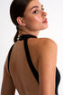 Shan Intemporel Plunging high neck one-piece